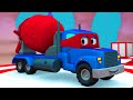 Детские мультфильмы с грузовиками - Бетоновоз - Трансформер Карл в Автомобильный Город 🚚 ⍟ 🚚