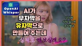 [약후] Whisper AI가 내 모든 동영상에 한국어 자막 달아준다. (Open AI)