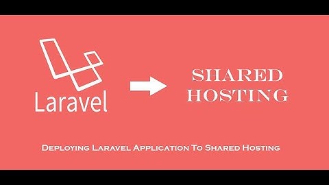 Host Laravel 6 on free or shared hosting, very easy way (Apache server)