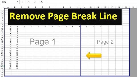 How To Remove Page Break (Dotted) Line In Excel | Excel Functions