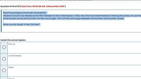 ENG101 - ENG101 - English Comprehension (Quiz 2) 12-Nov-25