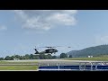 Blackhawk US Army Helicopter Departing Lynchburg Regional Airport &amp; a Pilatus Doing Touch and Goes