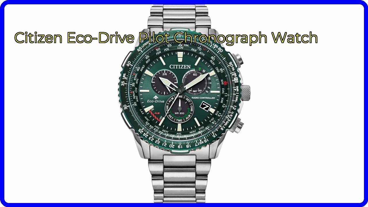 REVIEW (2026): Citizen Eco-Drive Pilot Chronograph Watch. First