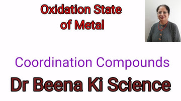Oxidation State of Metal Coordination Compounds#drbeenakiscience