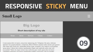 Sticky and Responsive Top Navigation Bar Using HTML, CSS and jQuery