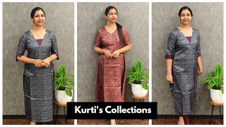 Beautiful Semi Tussar Kurti&#39;s Collections ✨ Shop Now 🥰