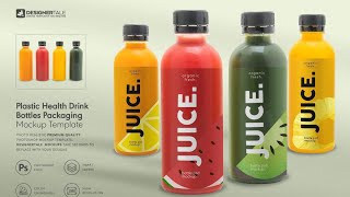 Mock-up: Health Drink Bottles Mockup