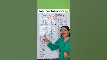 THE MOST COMMON - IRREGULAR VERBS SIMPLE PAST TENSE 👩‍🏫 #easyenglishtv #aprendeingles ✅✅