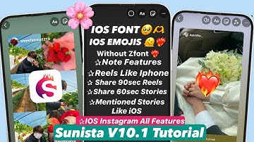 Sunista |IOS Emojis + IOS Font + Share Reels Like Iphone + Round Edges | Iphone Instagram On Android