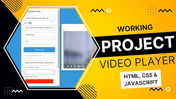 Working Project | Generate Embed Code for Custom video player using JavaScript & PHP