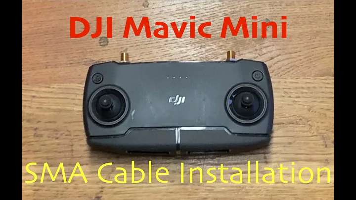 DJI Mavic Mini RC Modification, Installing SMA cables for aftermarket range extenders.