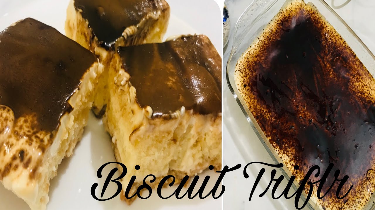 Marie Biscuit TrifleBiscuit Dessert Cold CakeEasy & Quick Dessert