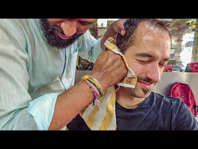 MASTER Ear Crack / Shave / Facial /  Head Massage [ASMR] - Pune 🇮🇳