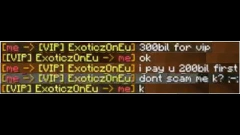 Getting Scammed In Herobrine.org ares factions (Scammer: ExoticzOnEu)