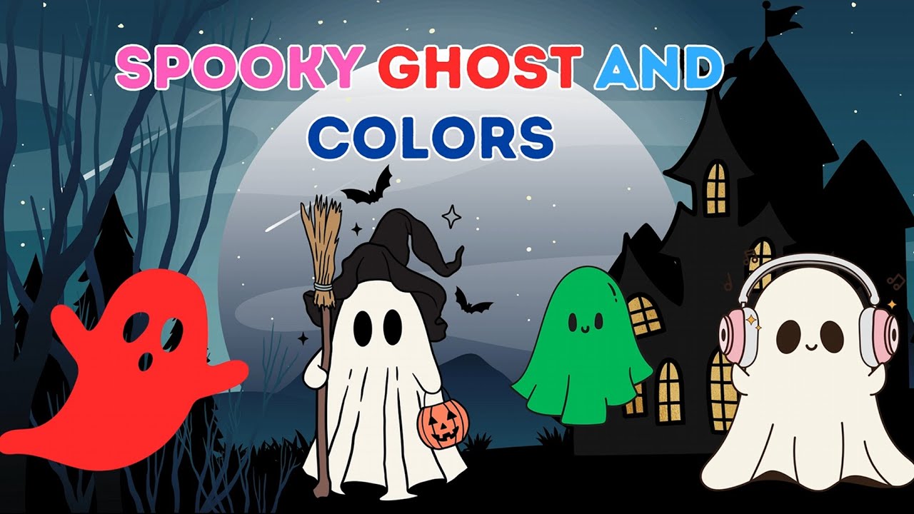 Spooky Ghosts and Colors | Amazing Halloween Song for Kids