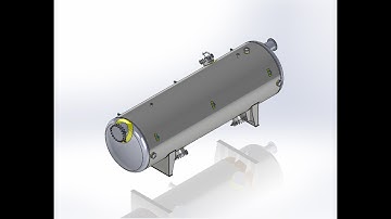 SOLIDWORKS|Part01- Pressure vessel design using Solidworks ACC. ASME VIII DIV 1#3dmodeling #asme