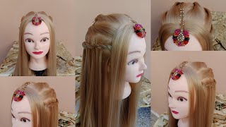 Beautiful birdal hairstyle for girls||most demanding wedding hairstyles for girls