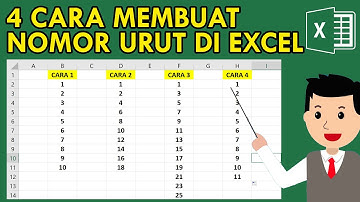 4 Cara Membuat Nomor Urut di Ms Excel