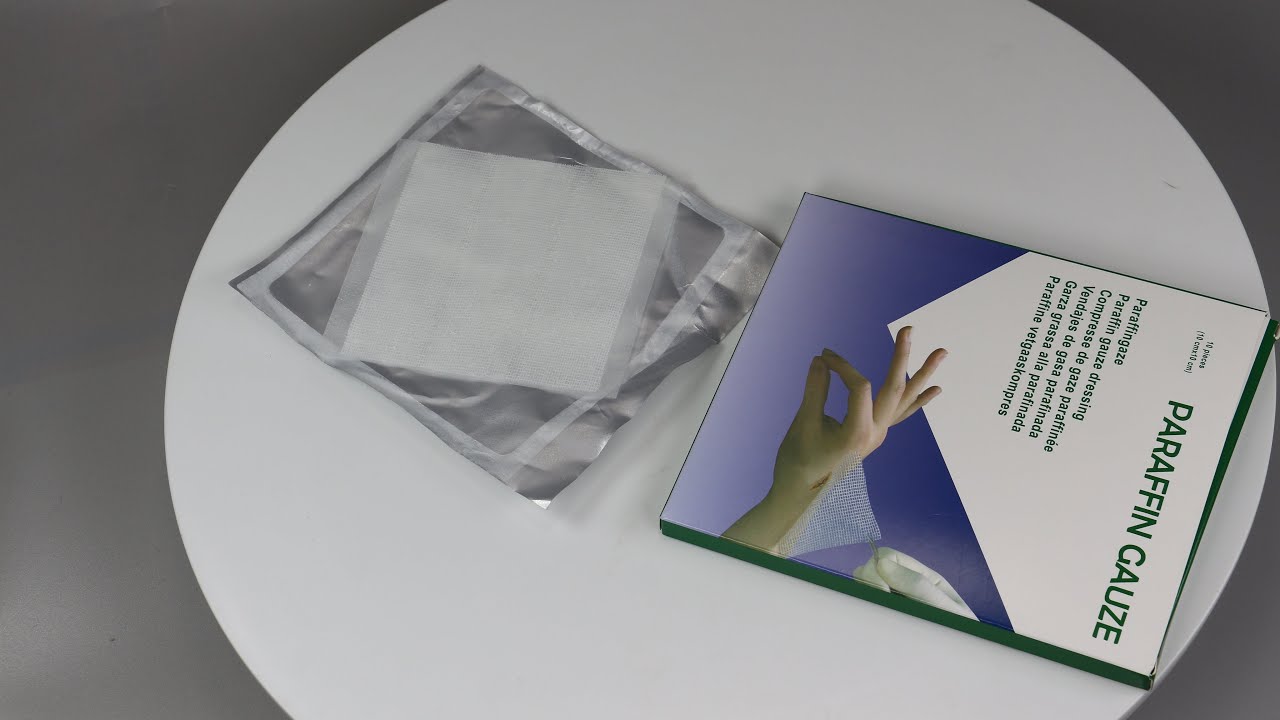 Surgical Wound Burn Paraffin Gauze Dressing Vaseline Gauze Swab YouTube