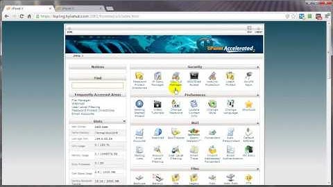 Video 07 - cPanel-Security Panel