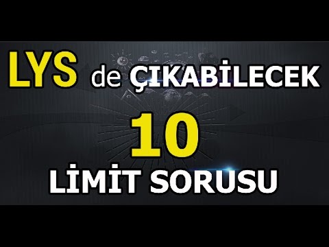 LYS de çıkabilecek seviyede 10 Limit Sorusu | Lütfi ZORLU