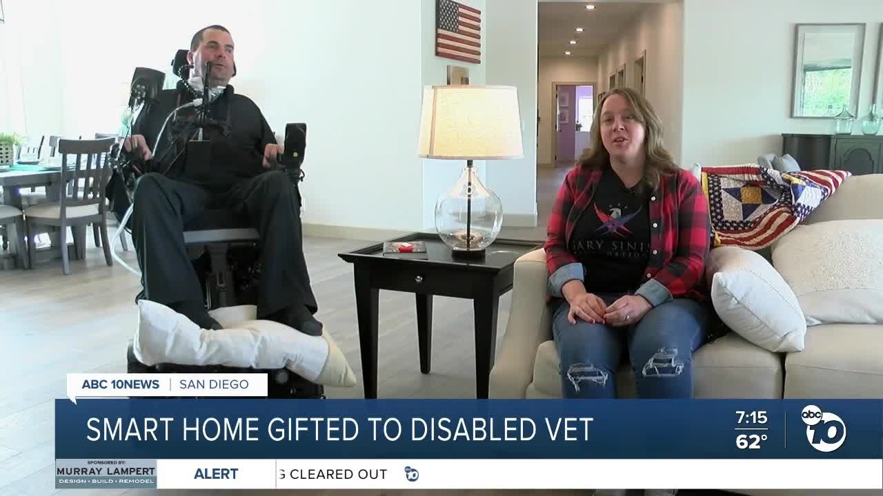 Smart home gifted to local quadriplegic Navy veteran YouTube