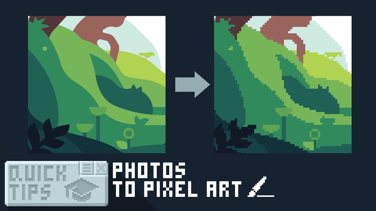 How to turn Vectors and Photos into Pixel Art! (Quick Tips) - YouTube