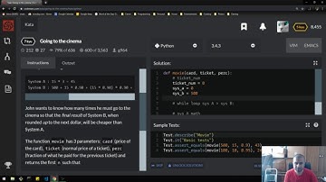 Coding Challenge - Going to the Cinema (Python)