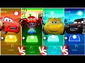 Cars Mater Exe 🆚 Cruz Ramirez Exe 🆚 Lightning McQueen Eater 🆚  Spider Lightning McQueen Tiles Hop