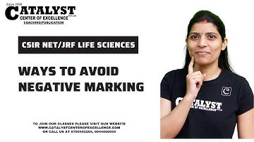 Ways to avoid Negative marking in CSIR NET /JRF Life Sciences exam