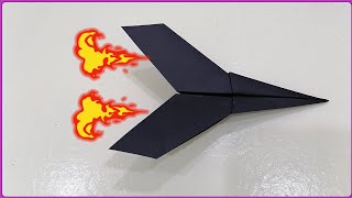 Avión de papel fácil que vuela lejos - El mejor avión de papel - Origami