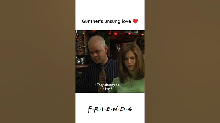 Gunther's one sided Love ❤❤ 😯 #friends #youtubeshorts #sitcom #ross #rachel #shorts