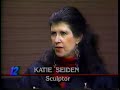 Long Island&#39;s News 12 (Feb 12, 1990) - sculptor Katie Seiden
