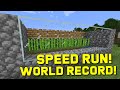 Sugarcane Farm Speed Run World Record - Minecraft 1.17 Survival