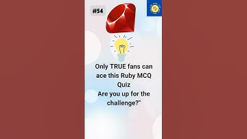 Quiz 54: Learn Ruby Programming in 30 Seconds! #quiz #ruby #shorts #codingfacts  #codechallenge