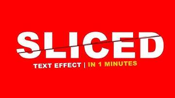How To Create Sliced Text Effect in Photoshop - Adobe Photoshop for Beginners | Photoshop