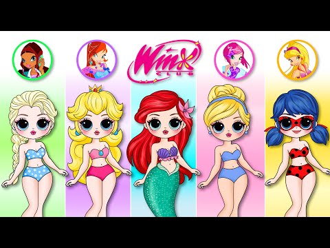 Disney Princess & Friends Dress Up as WinX Club | 30 DIYs Fun For Kids