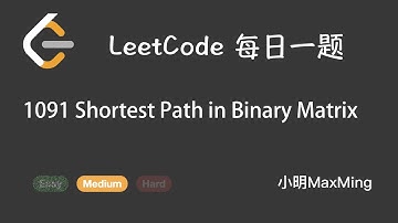 LeetCode 每日一题 Daily Challenge 1091 Shortest Path in Binary Matrix