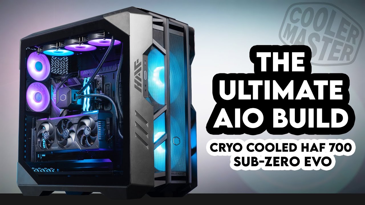 Cryo Cooled CPU?!  Cooler Master HAF 700 Sub-Zero Evo Gaming PC Build,  Intel i9 13900K TUF RTX 4080 