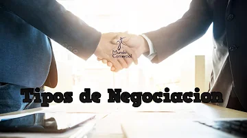 ¿Cuáles son los 3 tipos de negociación?