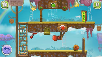 🐌❓💡"Snail Bob 3", level 4. Walkthrough. All Stars and treasures.