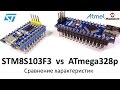 STM8S103F3 vs ATmega328p