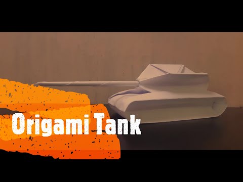 How to make an easy paper origami tank | Origami tank | 折り紙タンク | 종이 접기 탱크 | Easy paper tank craft