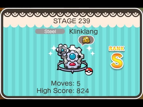 Pokemon Shuffle Mobile - Klinklang, Stage 239