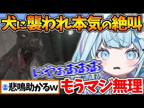 バイオRE:2でゾンビ犬に襲われ、あまりの恐怖に何度も絶叫するすうちゃん【ホロライブ/切り抜き/VTuber/ 水宮枢 / バイオハザードRE:2 】