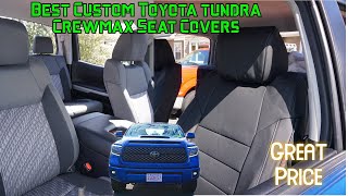 Toyota Tundra Crewmax Custom Fit Leather(ish) Seat Covers 20142021 Front and Back Best seat covers