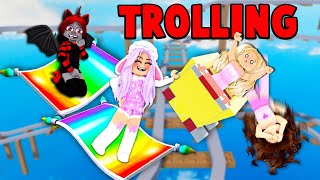 TROLLING PLAYERS in CART RIDE with CUTIE! (Roblox)