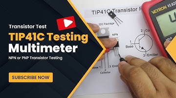 How TO TIP41C Testing for Multimeter | NPN or PNP Transistor Testing | Transistor Test