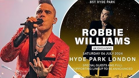 Robbie Williams and Danny Dyer Hyde park London