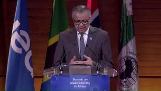 LIVE: Dr Tedros' keynote speech at the Summit on Clean Cooking in Africa